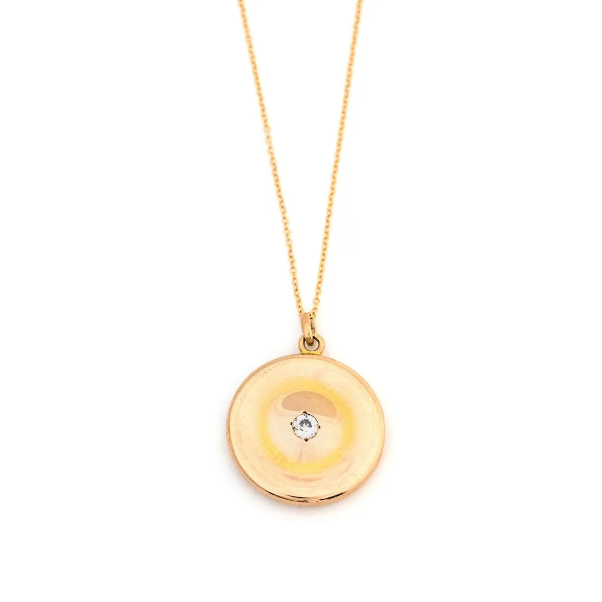 10K Gold & Diamond Mirror Locket