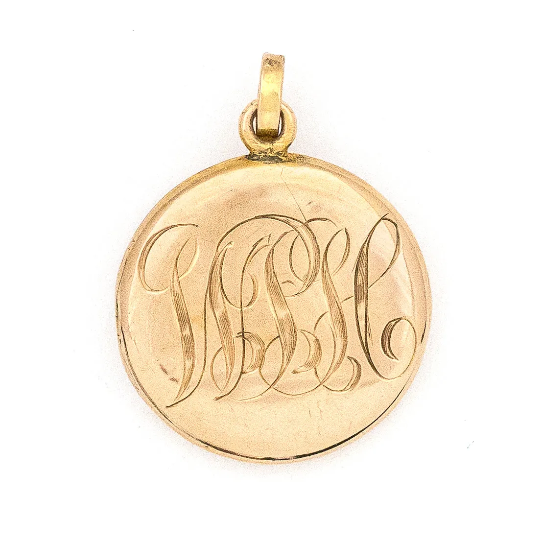10K Gold Horse's Eye Antique Locket