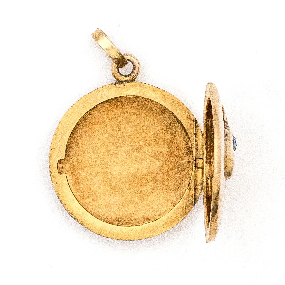 10K Gold Horse's Eye Antique Locket