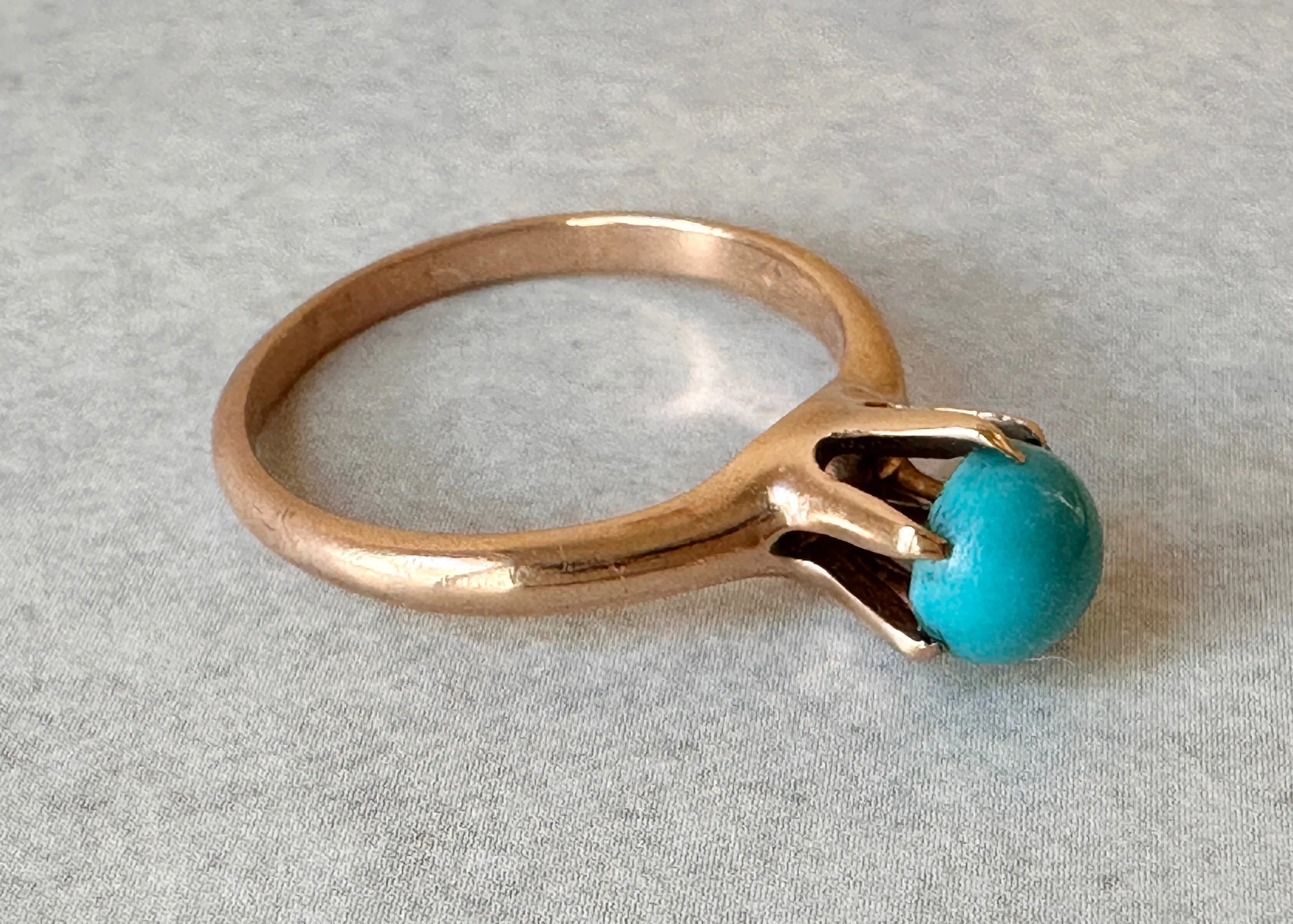 10k Gold Ostby Barton Turquoise Ring