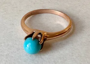 10k Gold Ostby Barton Turquoise Ring