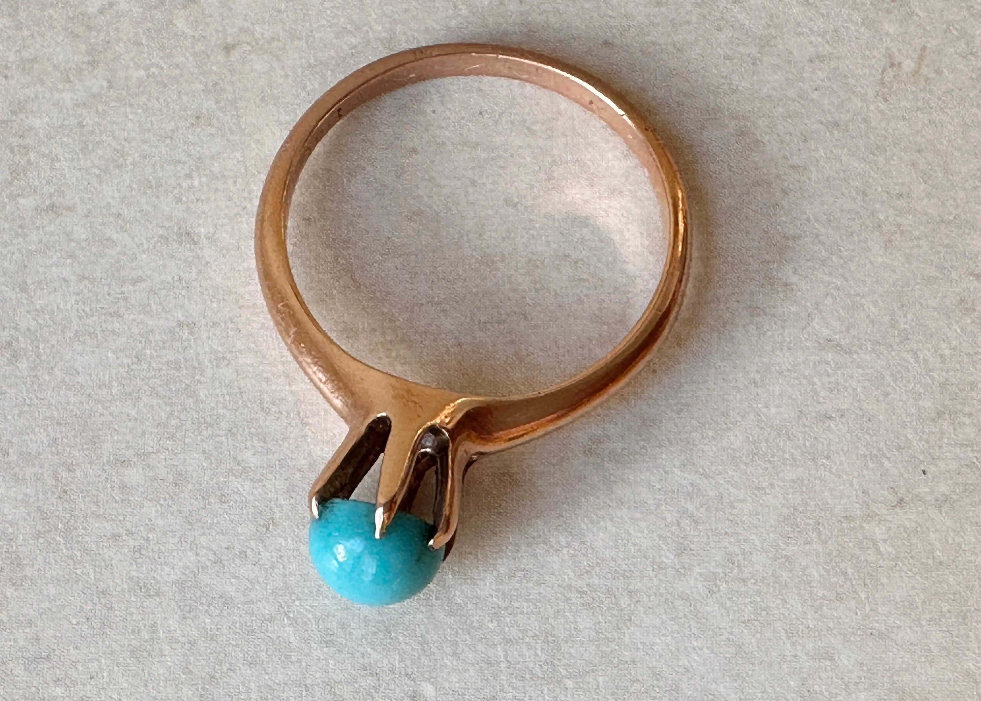 10k Gold Ostby Barton Turquoise Ring
