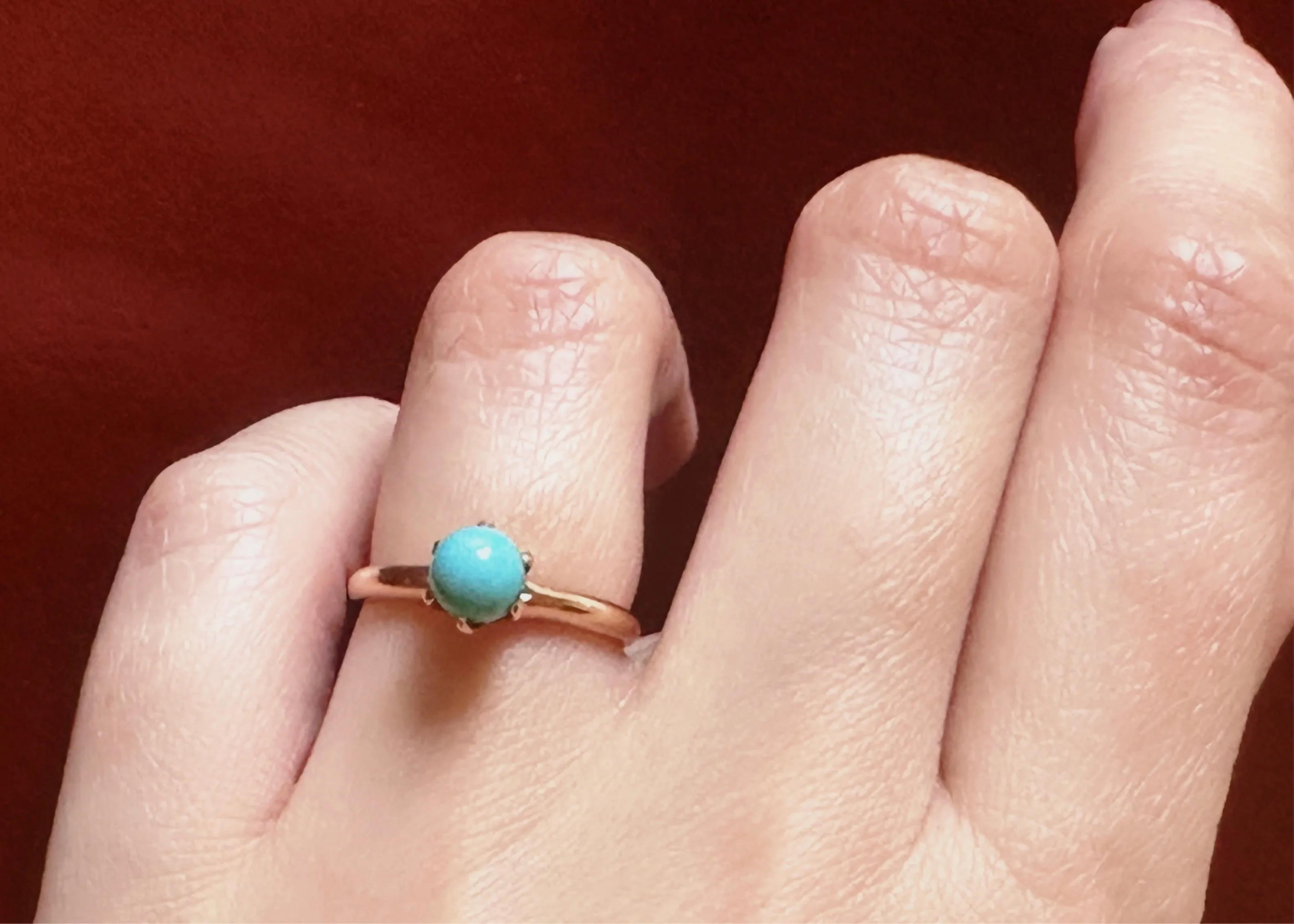 10k Gold Ostby Barton Turquoise Ring