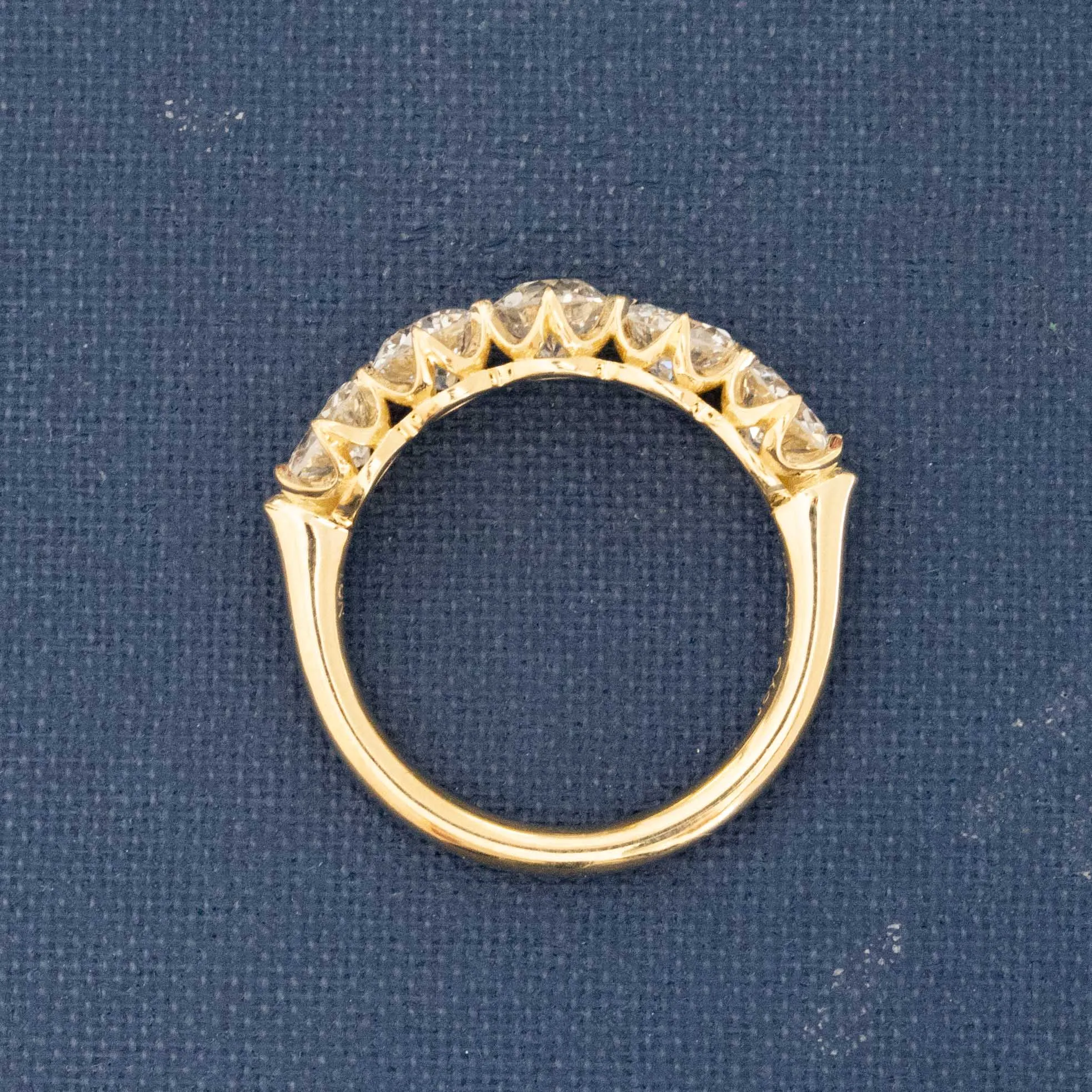 1.83ctw Old European Cut Diamond 5-Stone Band