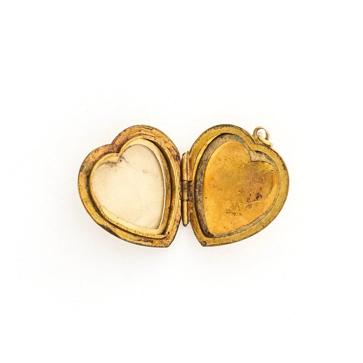 9K Gold Sunshine Heart Vintage Locket