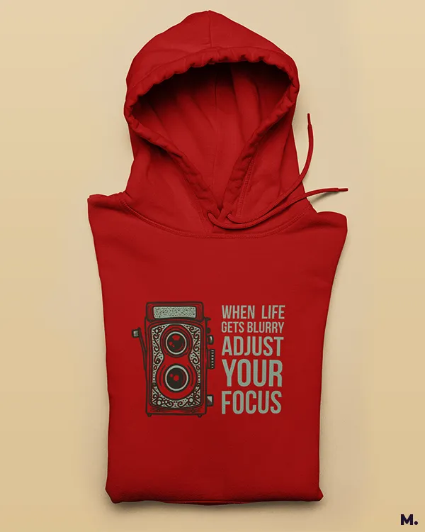 Adjust your focus printed hoodies
