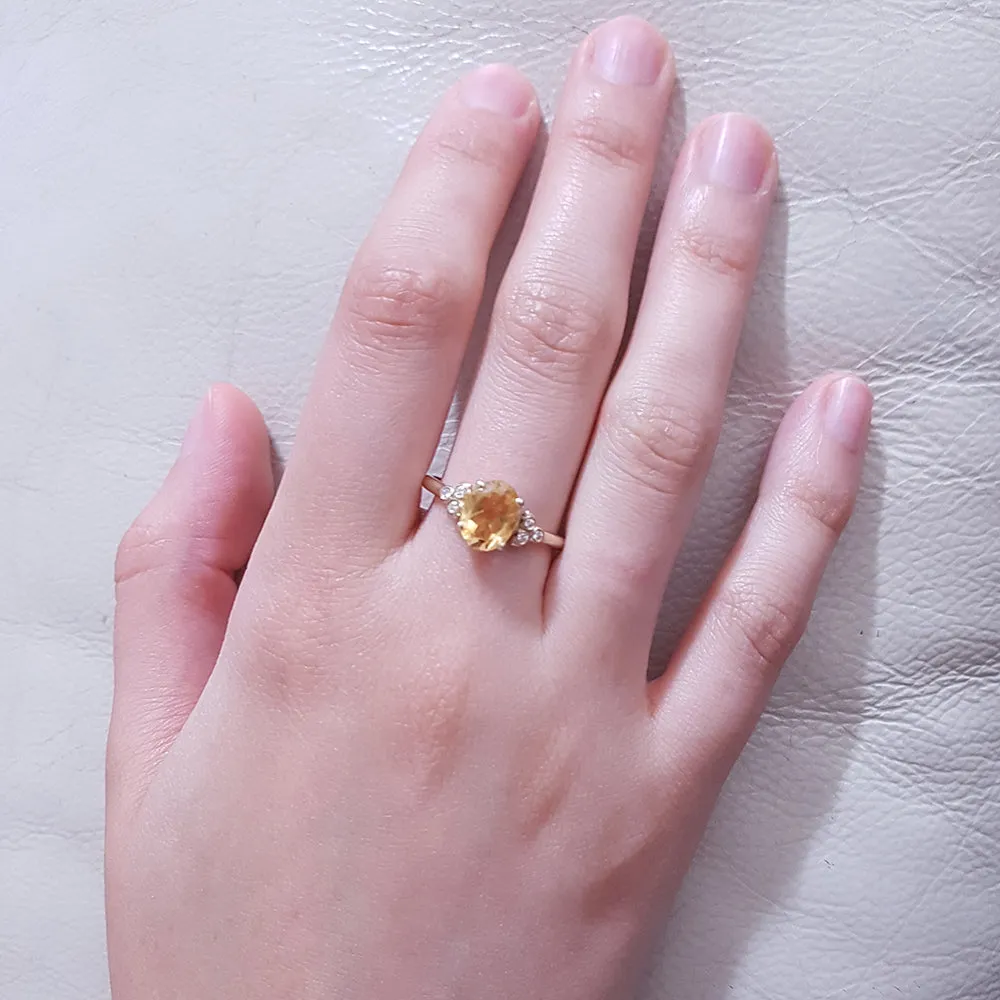 Adva Citrine Ring