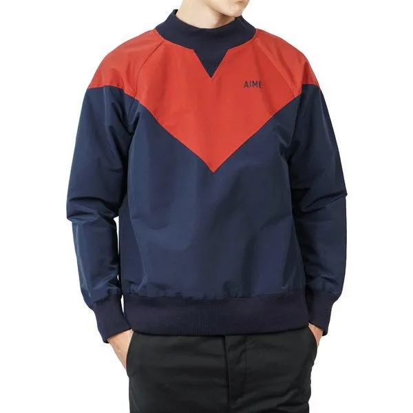 AIME LEON DORE Men's Blue 60/40 Waterproof Sweatshirt Size X-Small NWT