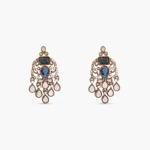 Alina CZ Blue Stud Earrings