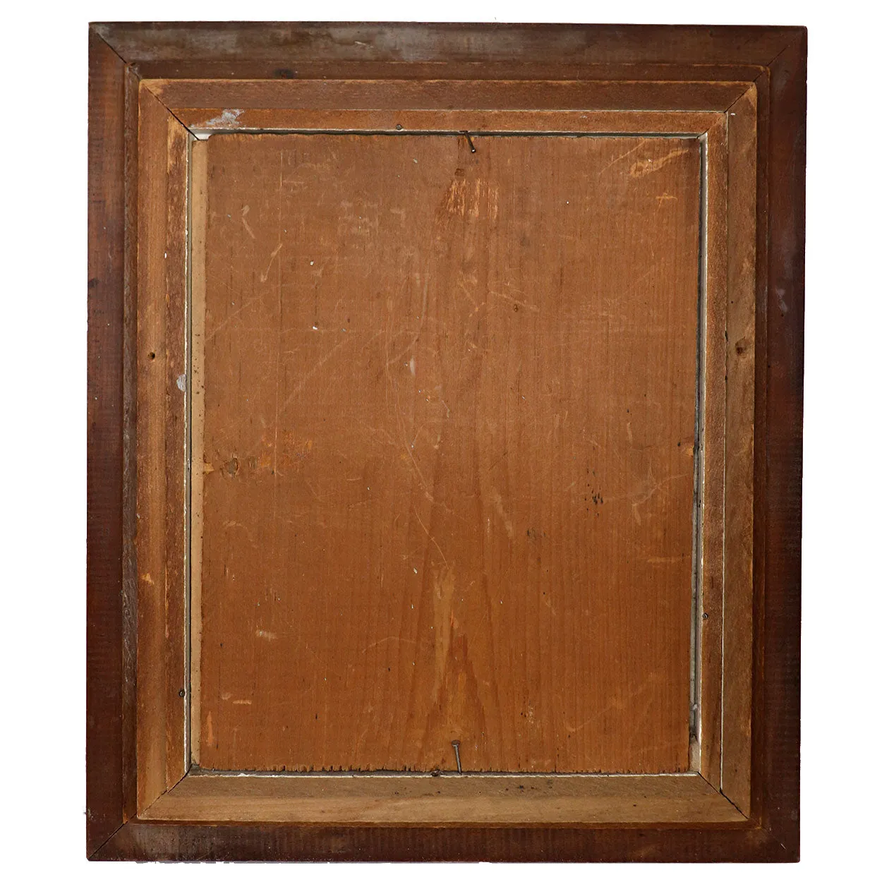 American Walnut Frame with Signed Charcoal on Paper Drawing, Portrait of a Lady