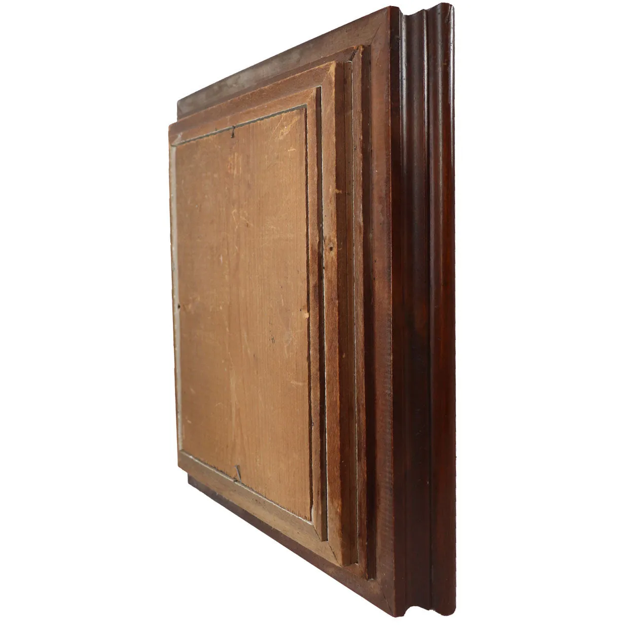 American Walnut Frame with Signed Charcoal on Paper Drawing, Portrait of a Lady