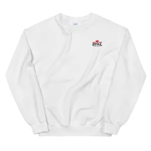 And Still Champion crest logo black lettering women's sweatshirt