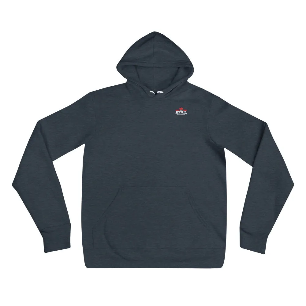 And Still Champion crest logo in white lettering men's pull-over hoodie