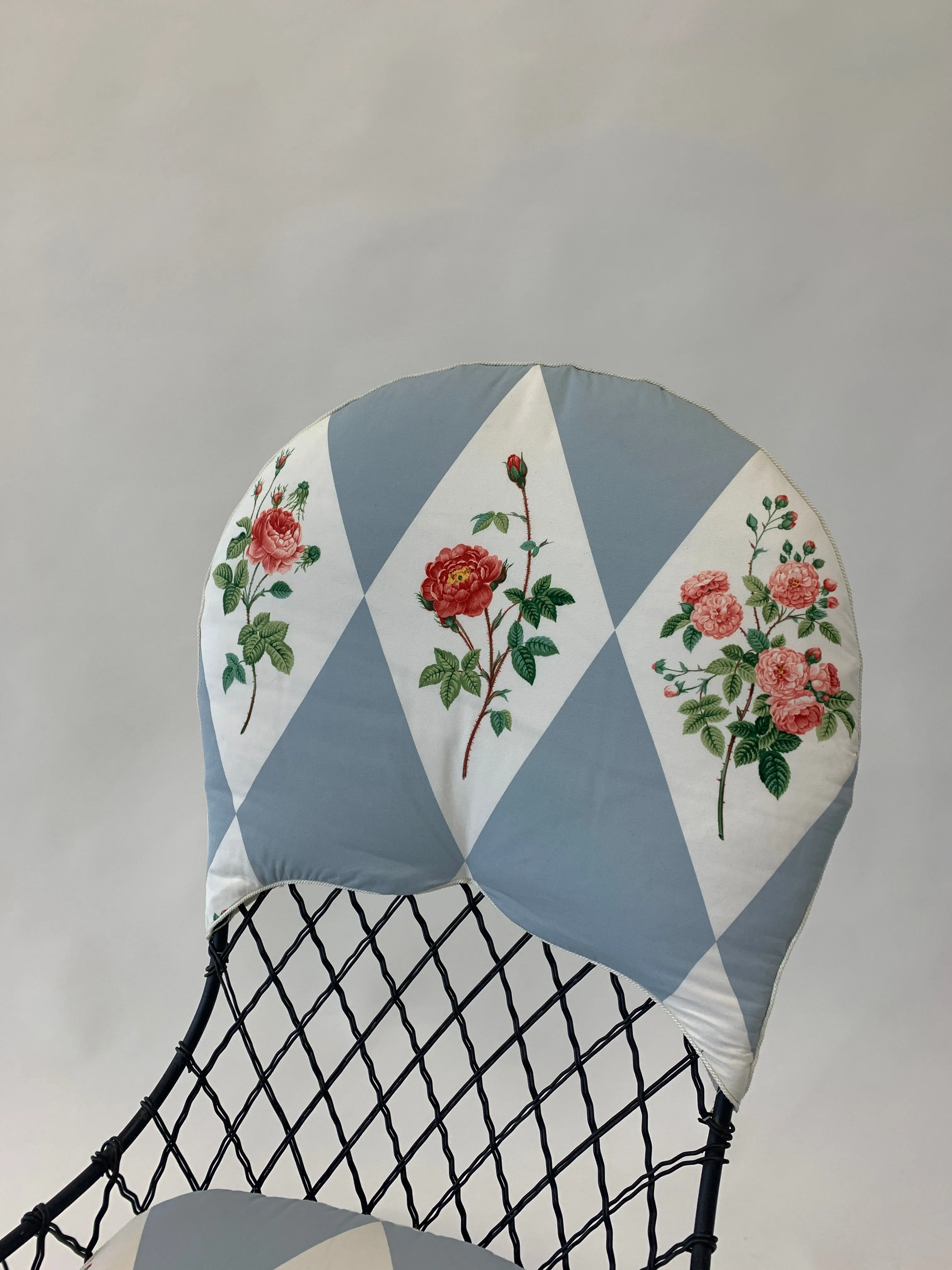 Antique Black Wire Garden Chair