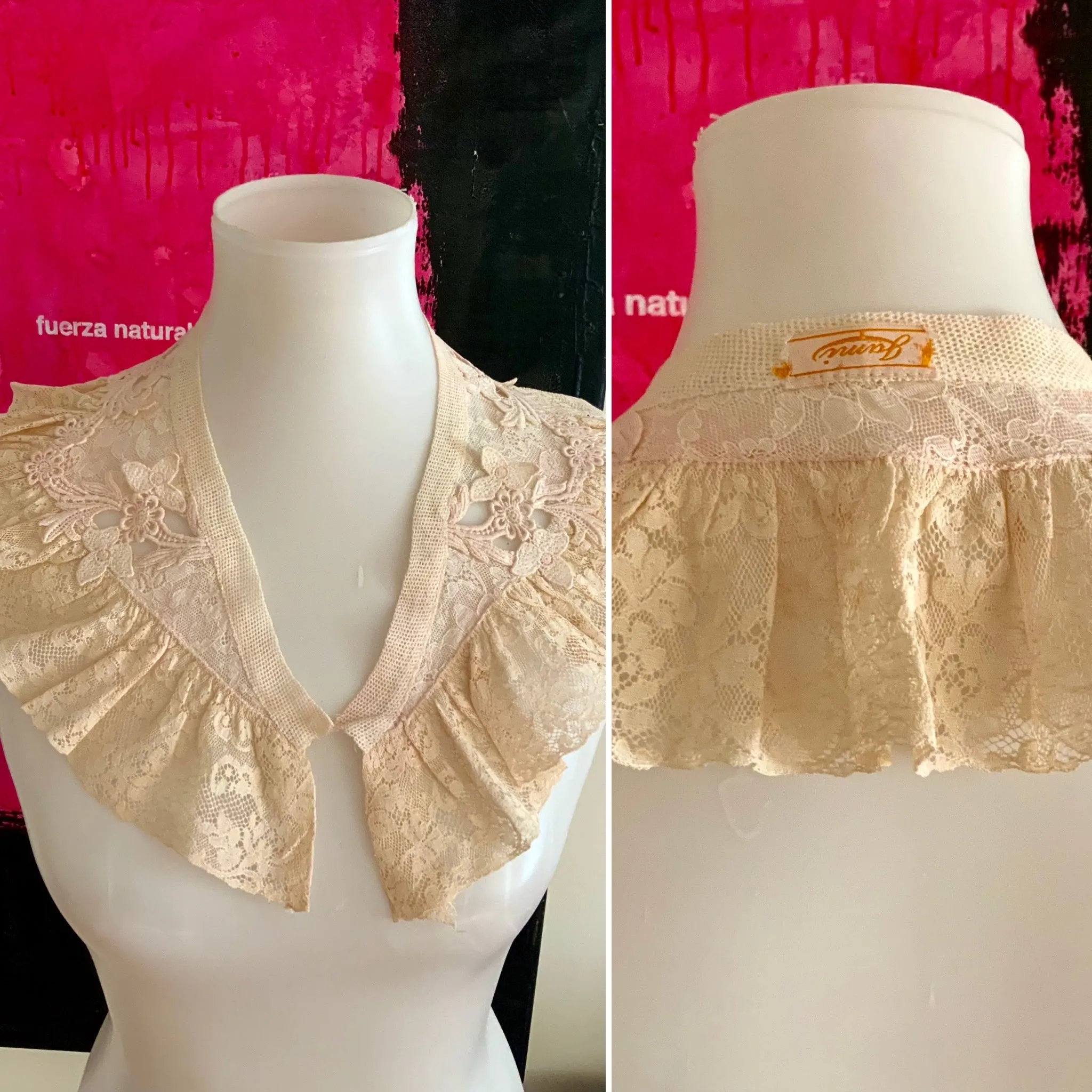 Antique Collar - Crochet Lace - 1900