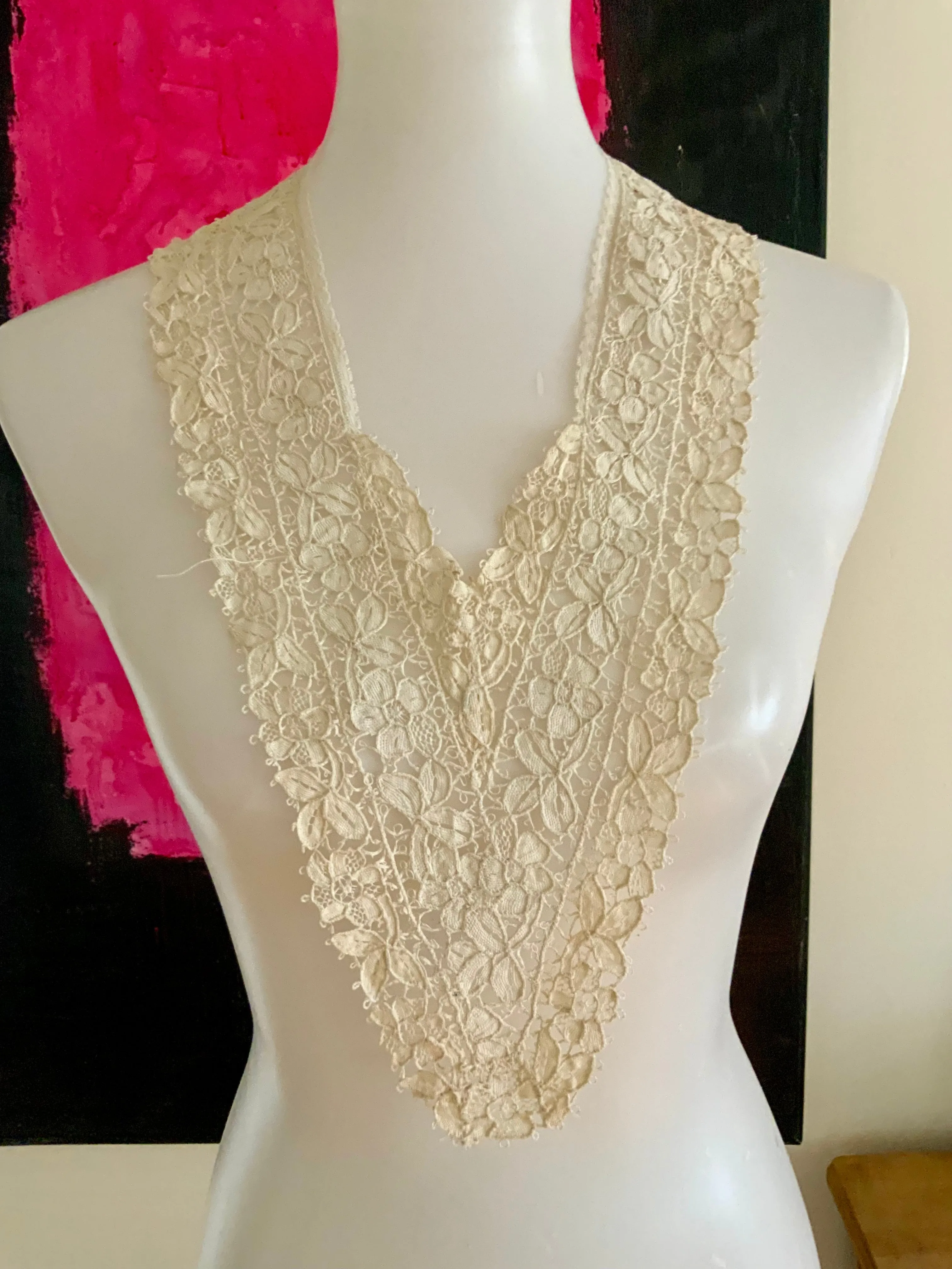 Antique Collar - Handmade Lace - 1900