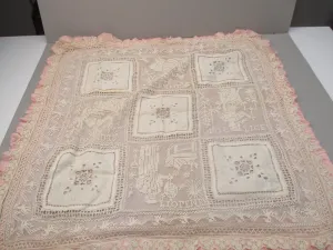 Antique Victorian baby coverlet