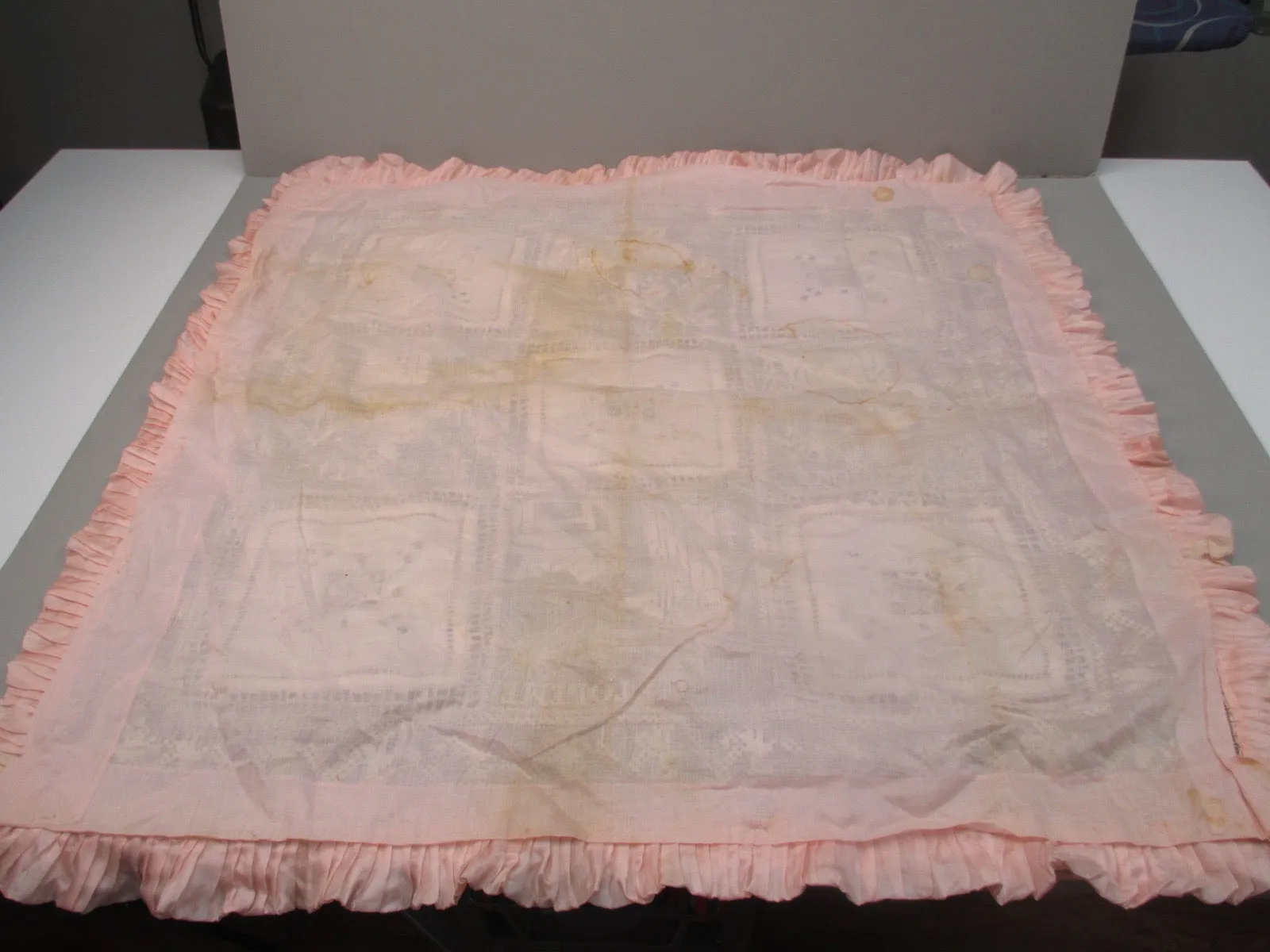 Antique Victorian baby coverlet