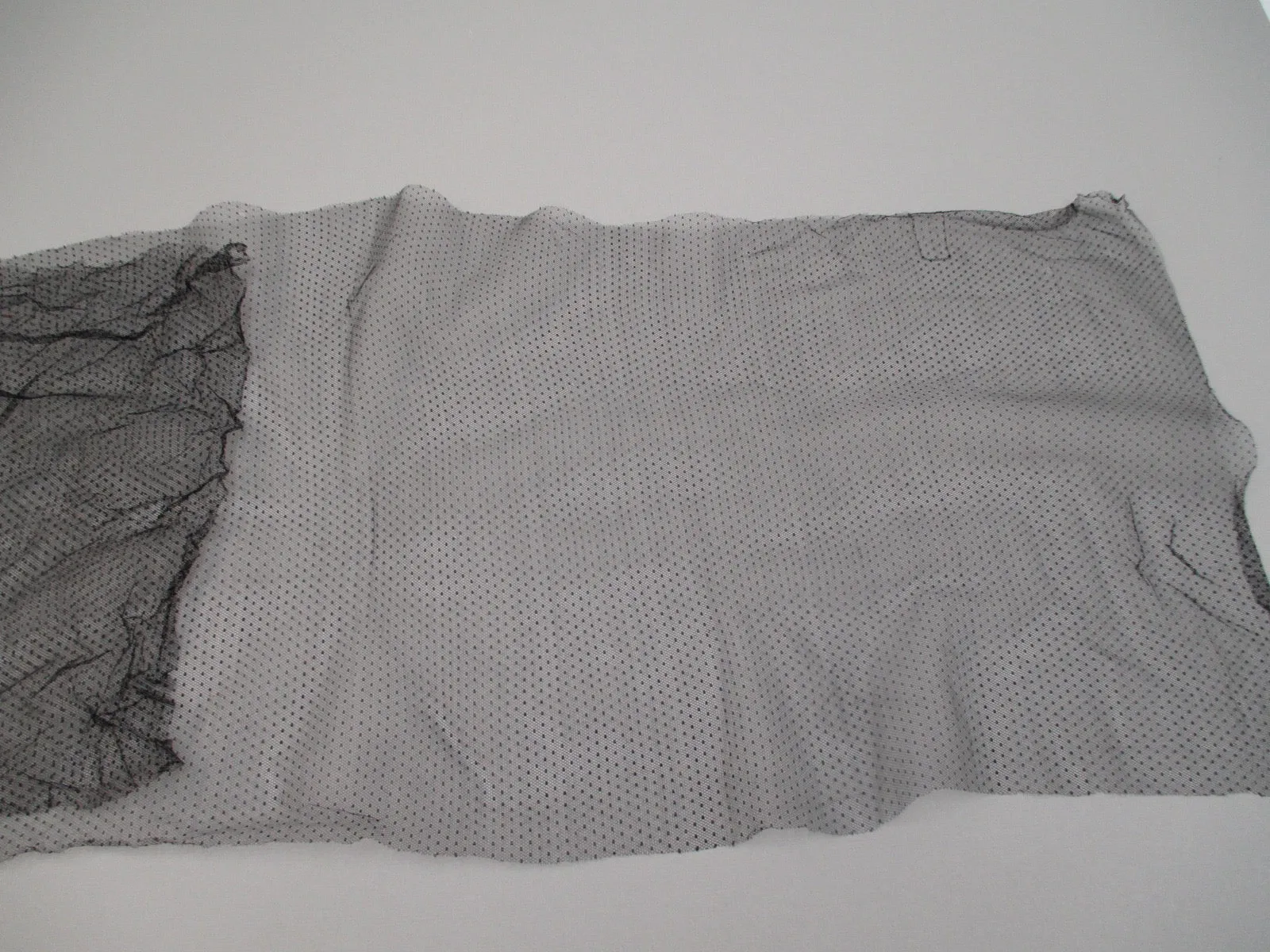 Antique Victorian Black lace remnant