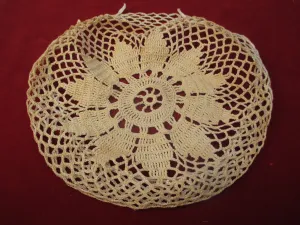 Antique Victorian Crochet Lace Doily