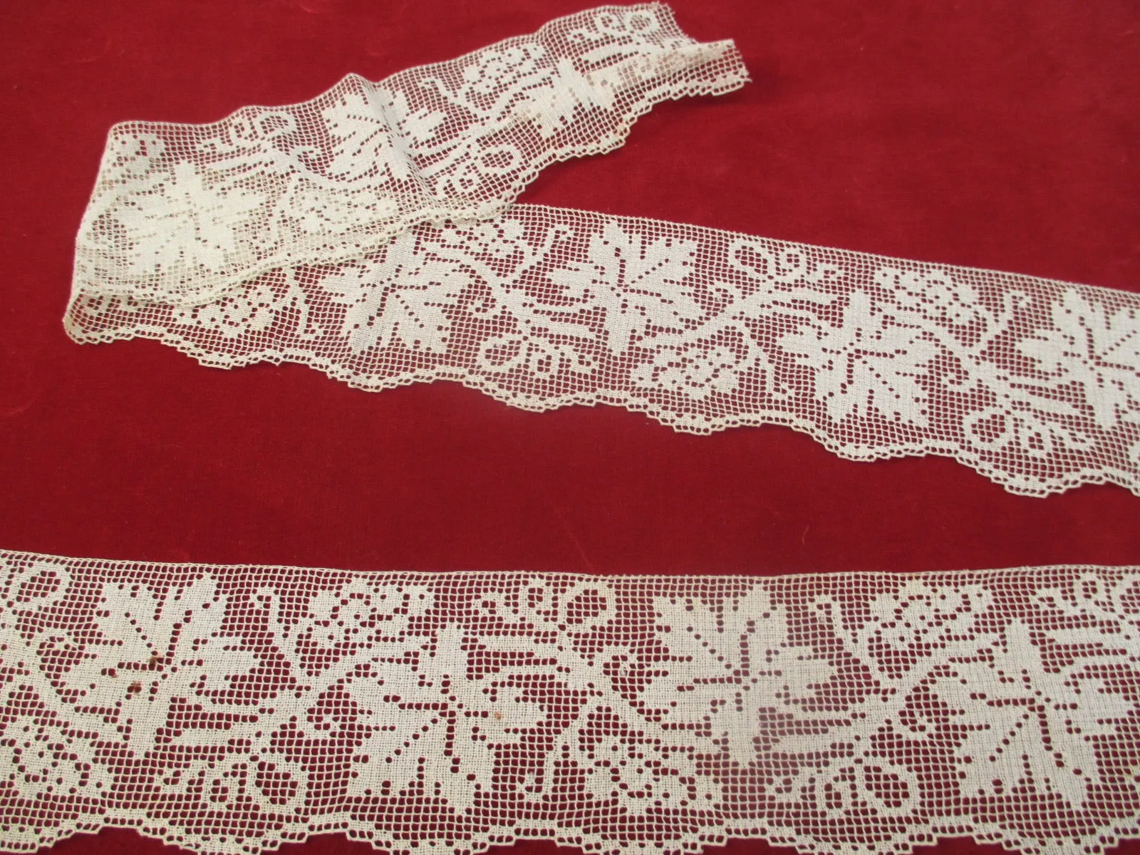 Antique Victorian Filet lace trim