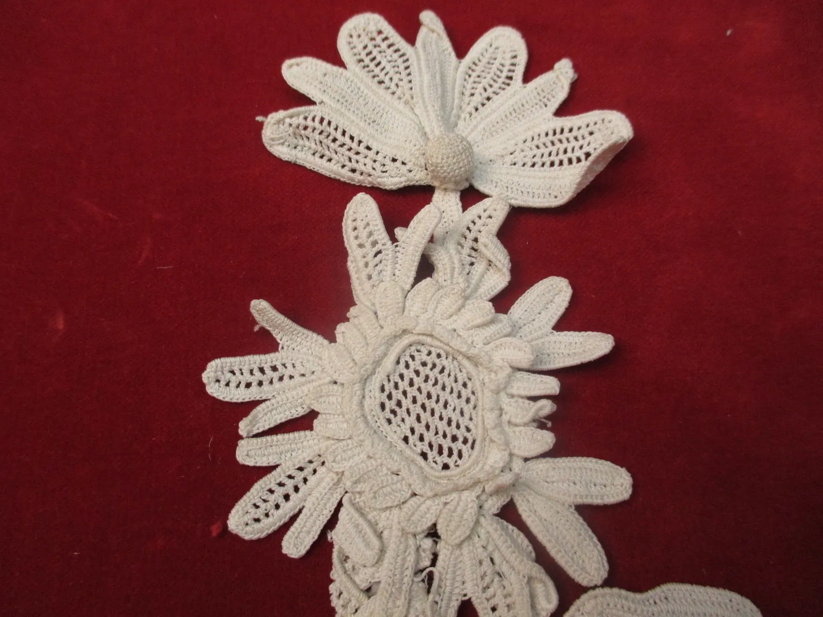 Antique Victorian Floral applique