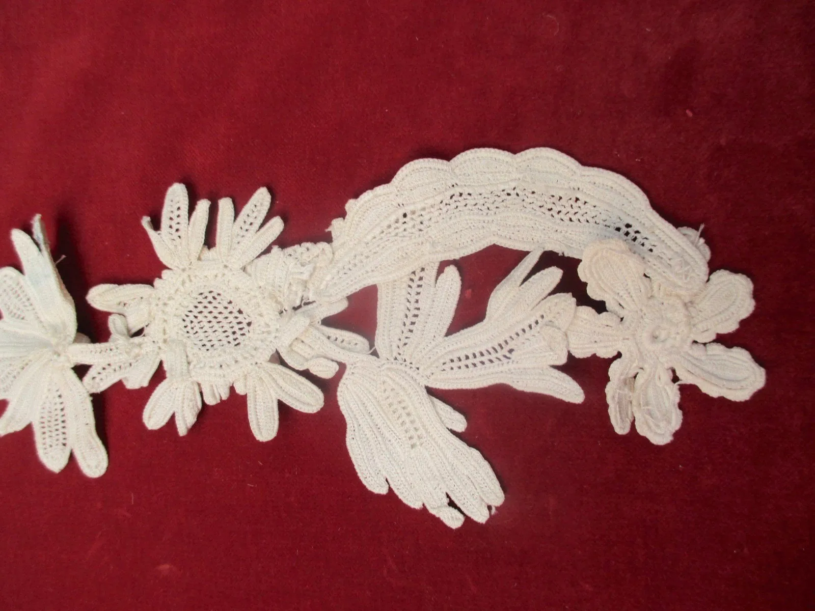 Antique Victorian Floral applique