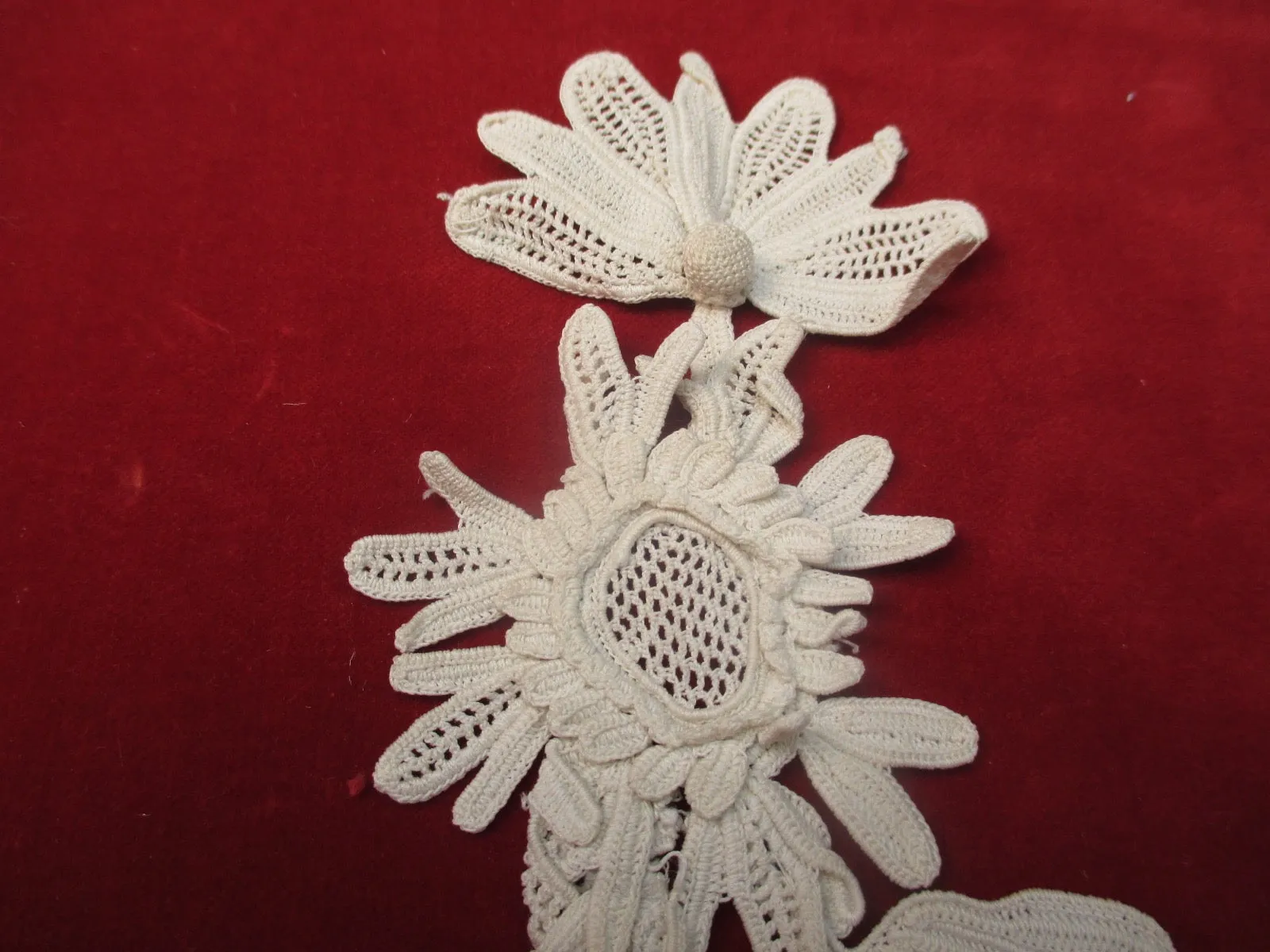Antique Victorian Floral applique