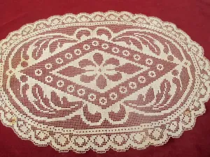 Antique Victorian Floral Doily