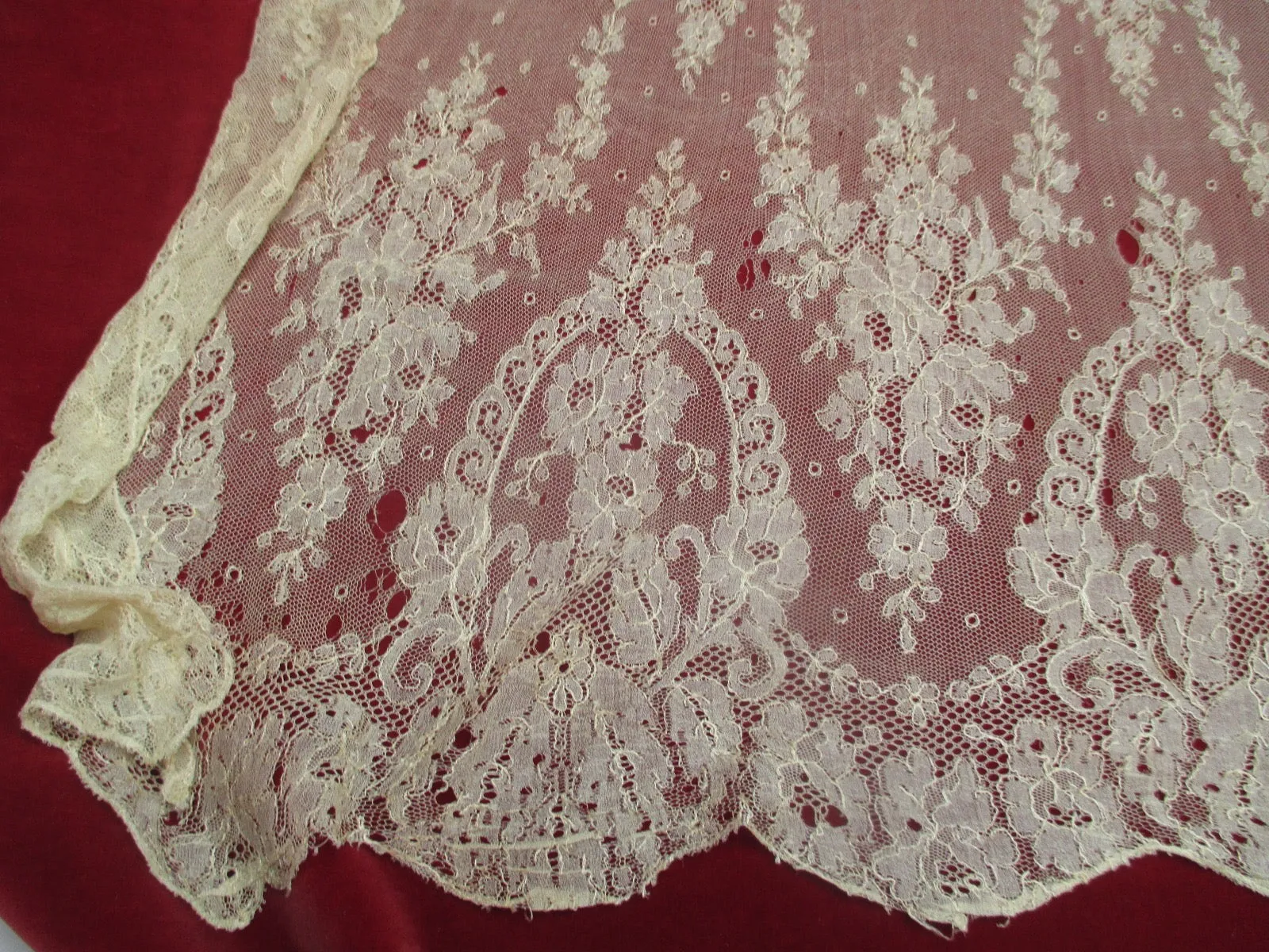 Antique Victorian Handmade Limerick Lace
