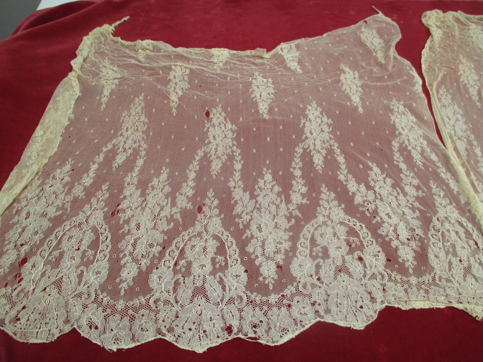 Antique Victorian Handmade Limerick Lace