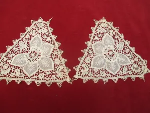 Antique Victorian Lace doilies set of 2