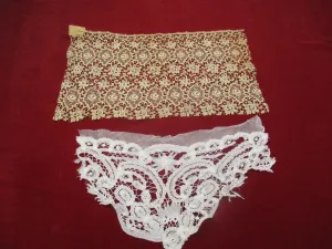 Antique Victorian Lace lot 2 pc