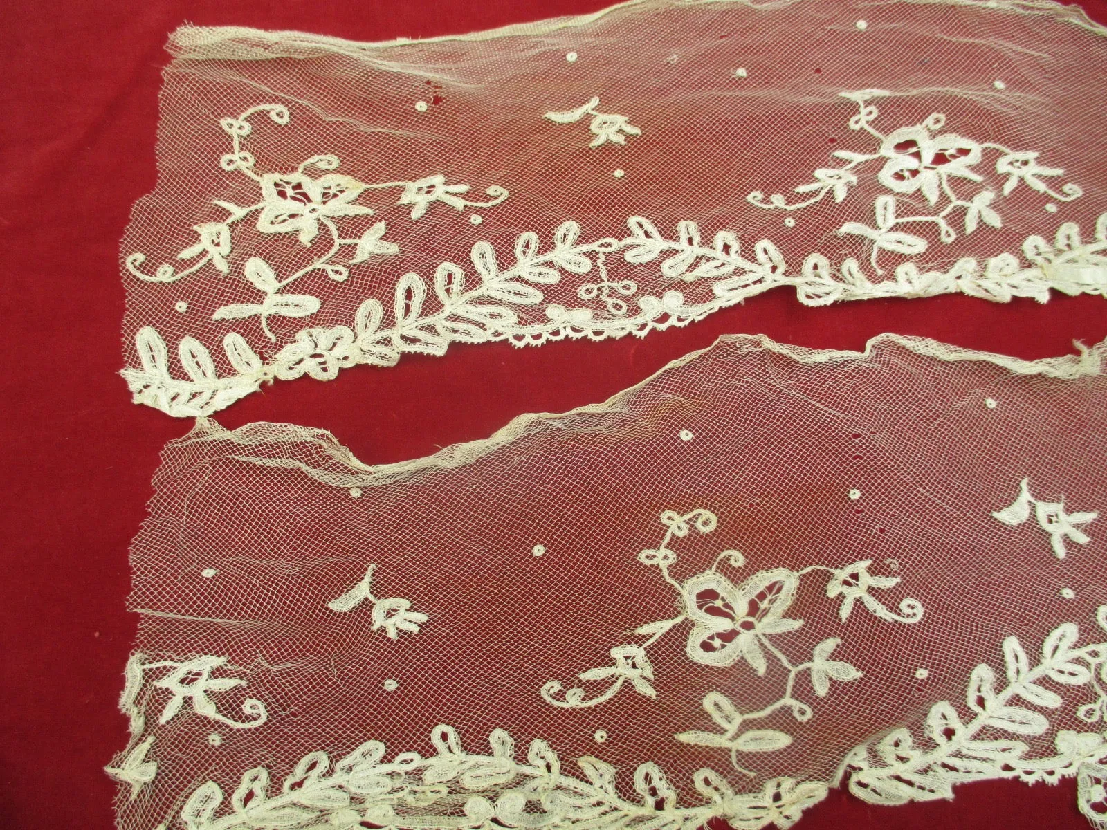 Antique Victorian Lace lot 2 pieces