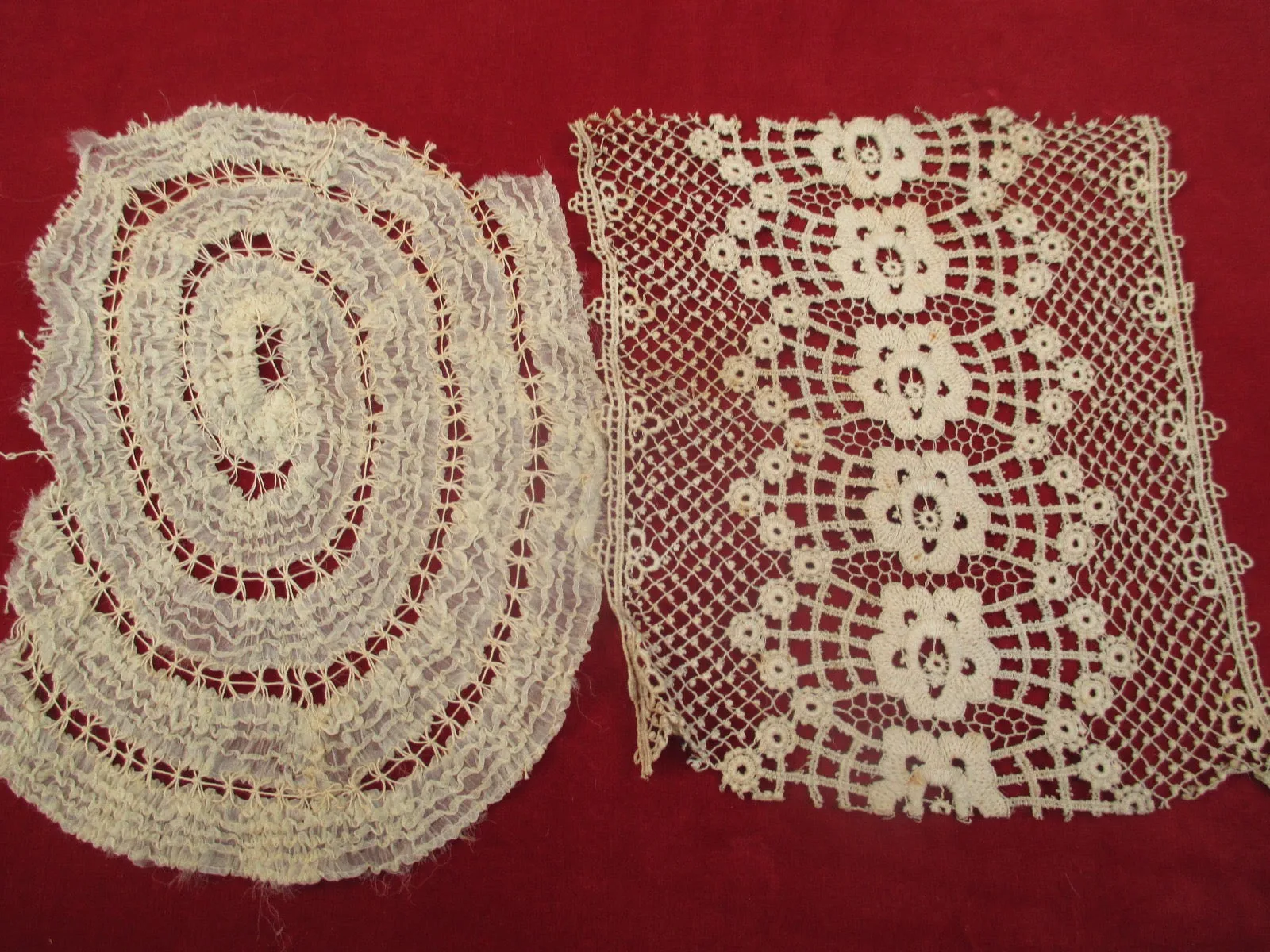 Antique Victorian Lace lot 2 pieces