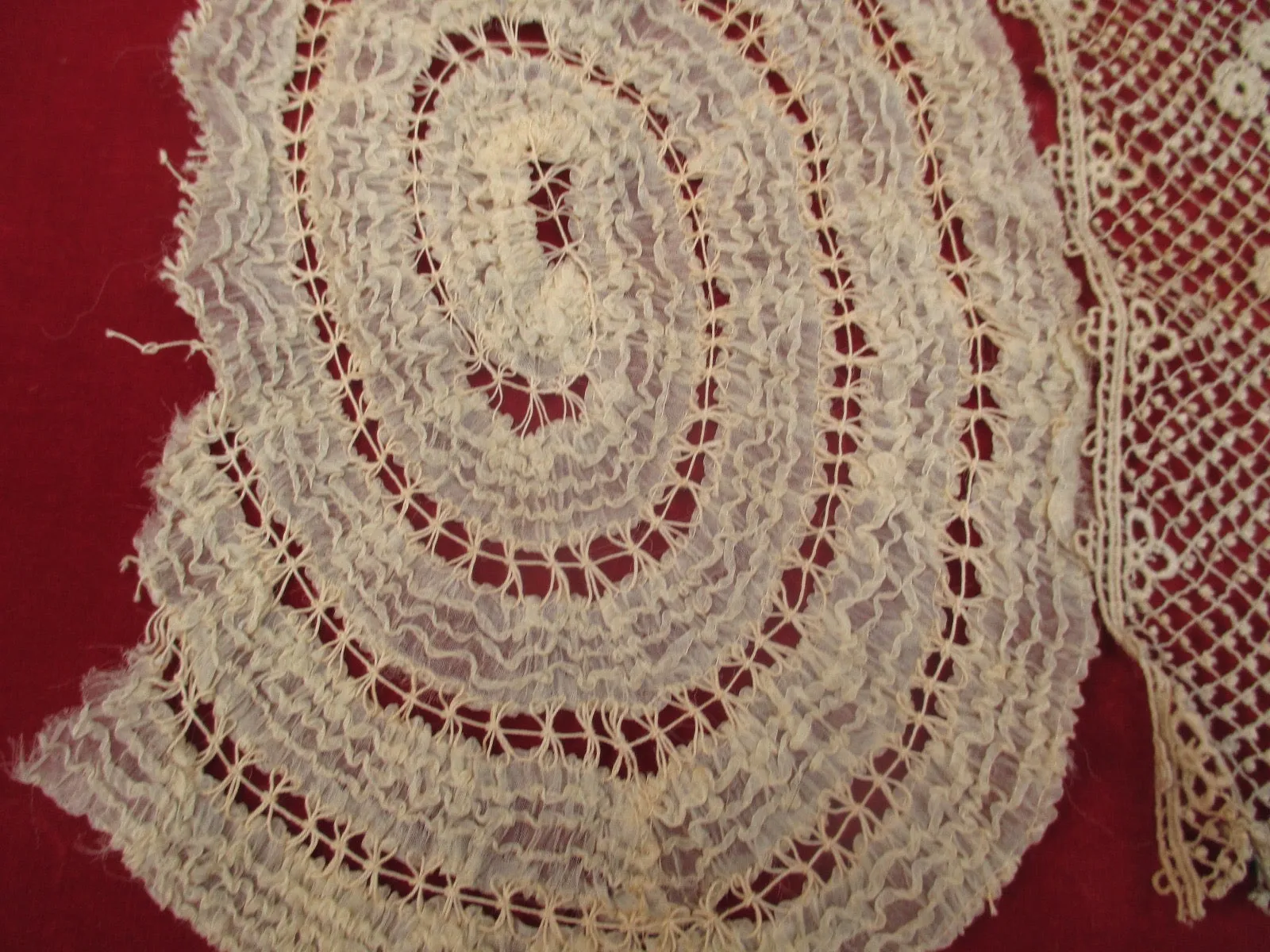 Antique Victorian Lace lot 2 pieces