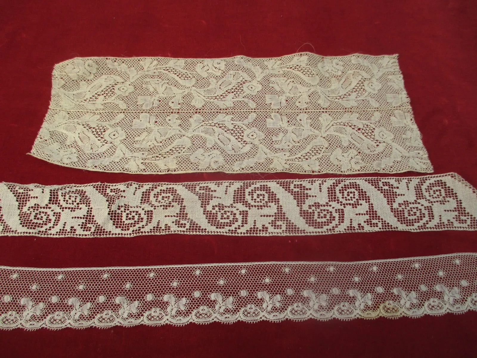 Antique Victorian lace lot 3 pc
