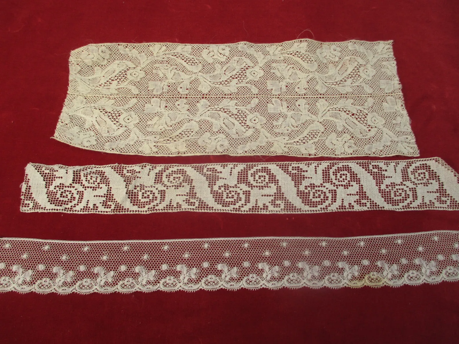 Antique Victorian lace lot 3 pc