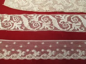 Antique Victorian lace lot 3 pc