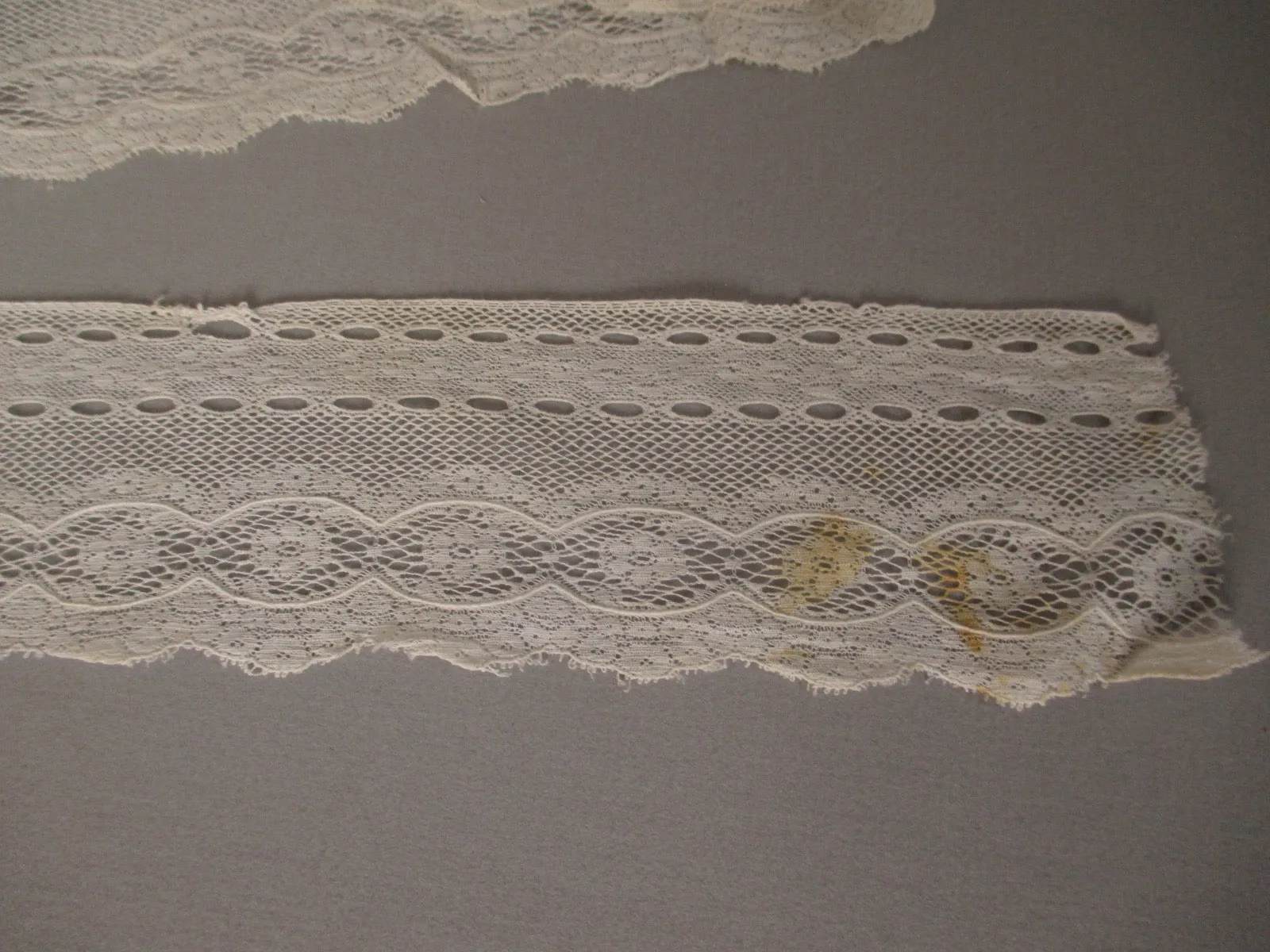Antique Victorian Lace net beading trim