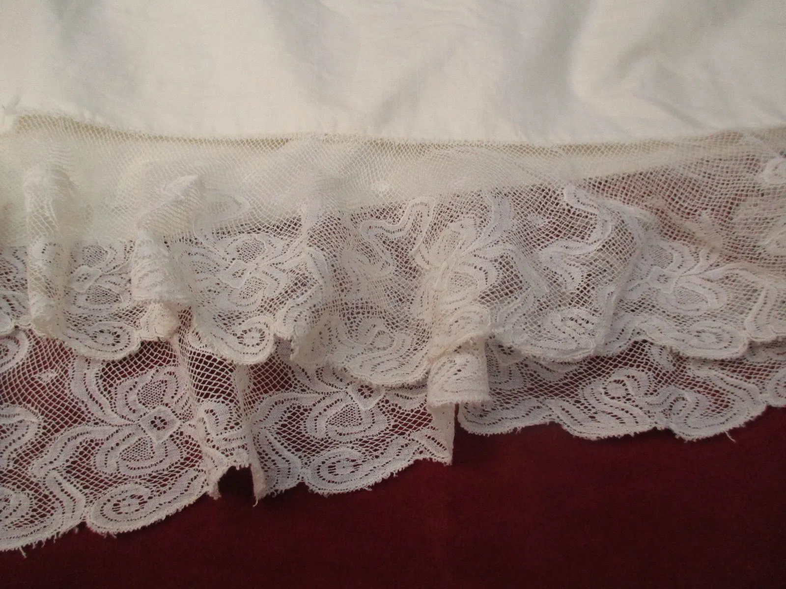Antique Victorian Lace petticoat Bottom