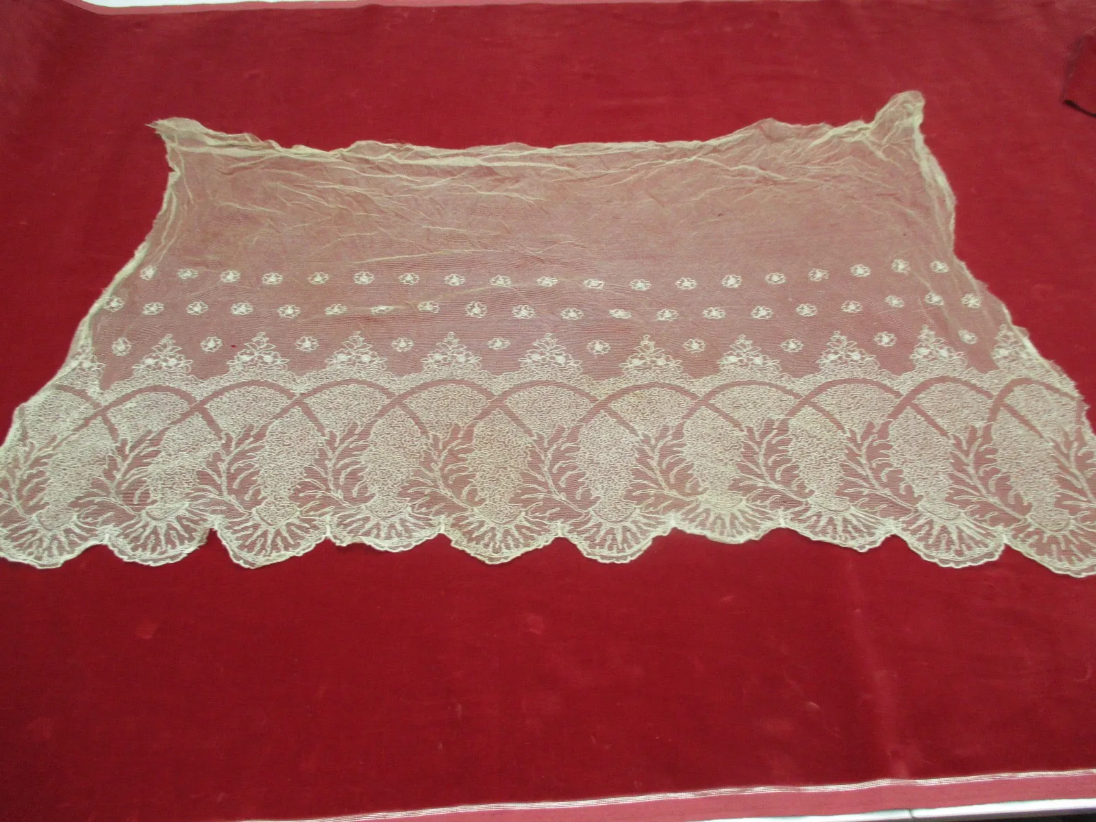 Antique Victorian Limerick Lace Panel