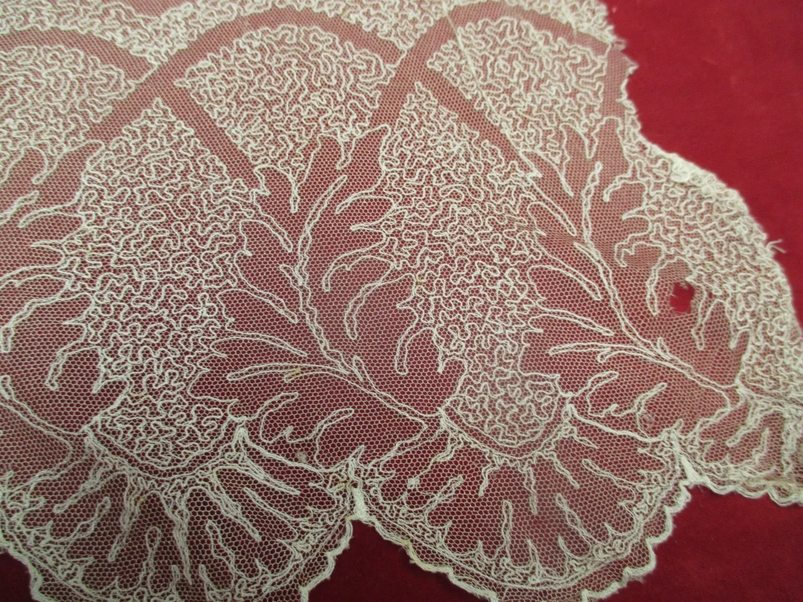 Antique Victorian Limerick Lace Panel