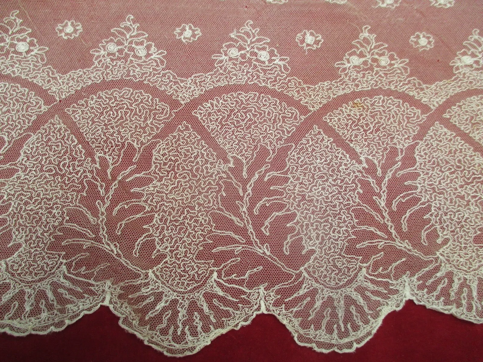 Antique Victorian Limerick Lace Panel