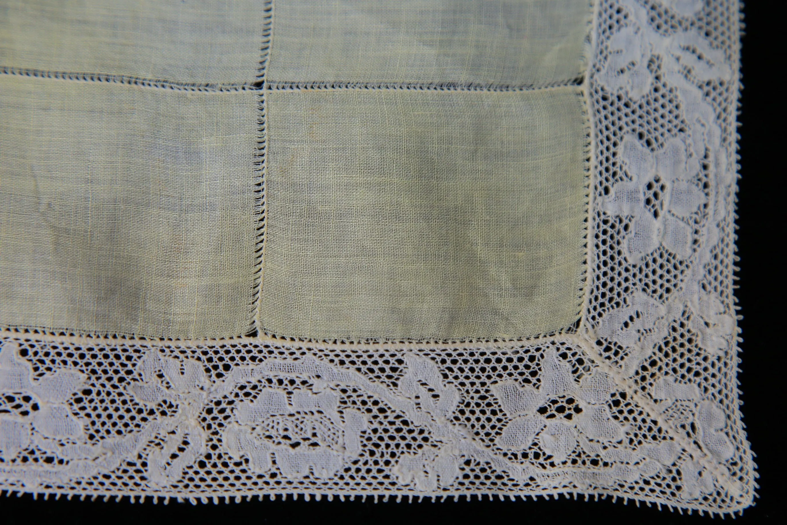 Antique Victorian openwork lace placemat