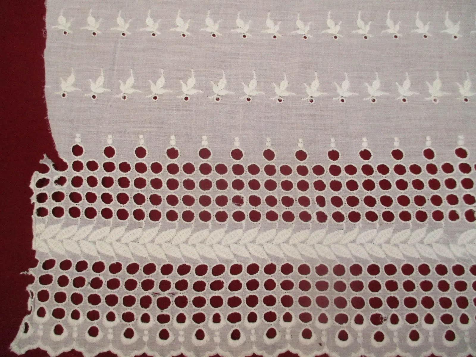Antique Victorian Wide Eyelet lace trim