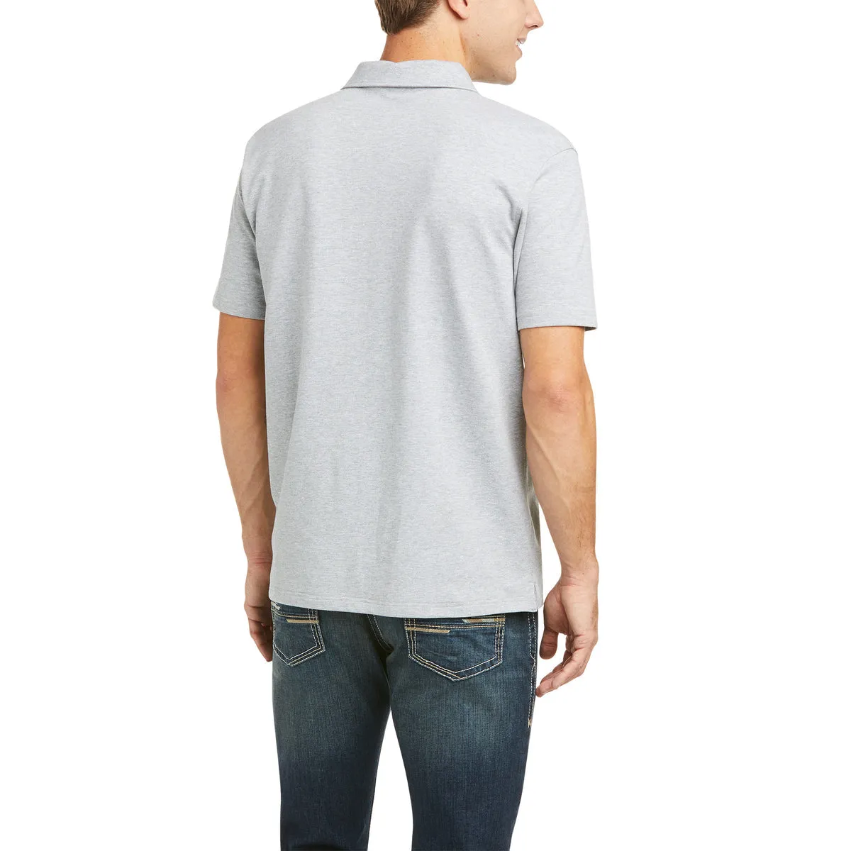 Ariat Men's Medal Polo - Heather Grey