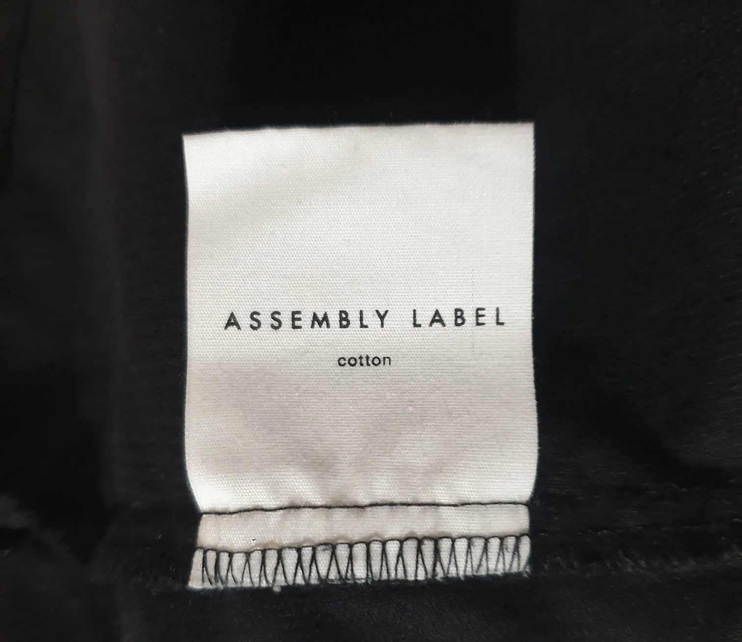 Assembly Label black cord dress size 14