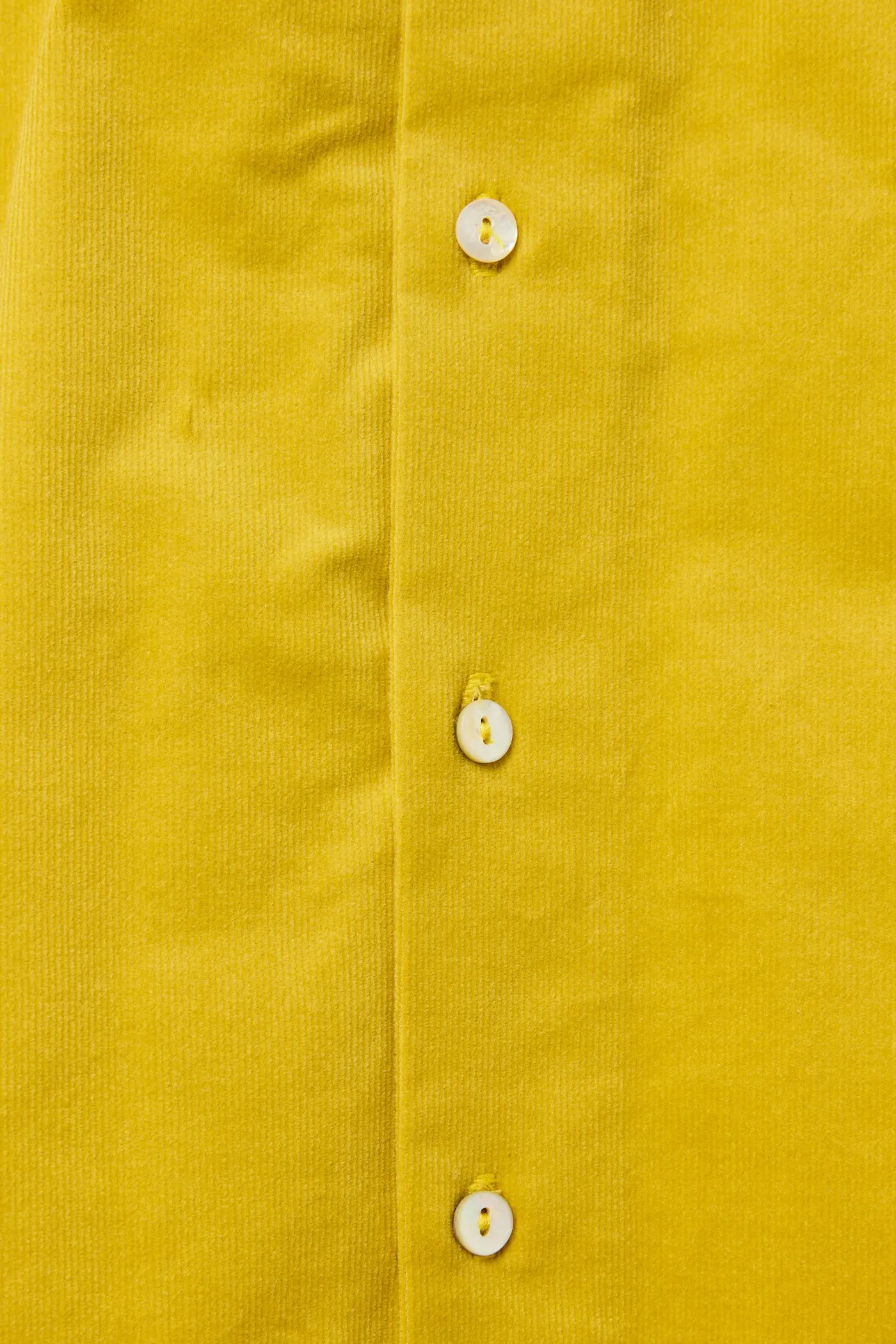 Baby Popcorn Dress Yellow BabyCord