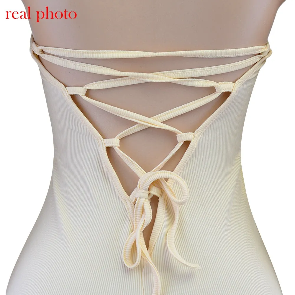 Backless Elegant Strapless Jumpsuit